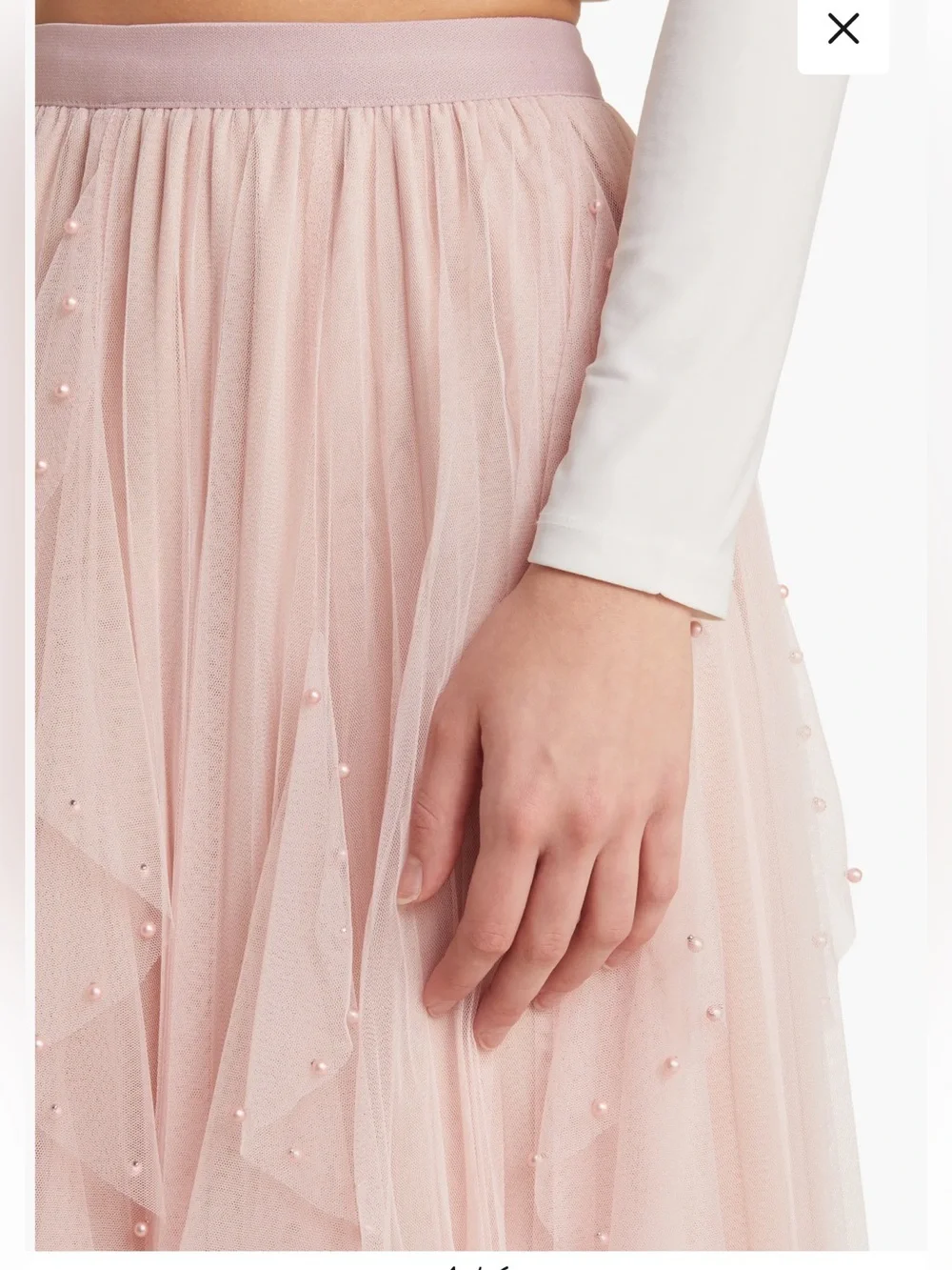 Nikki Lund Wendy Beaded Tulle Skirt size L